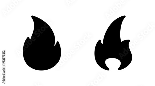 Fire icon set vector. fire sign and symbol