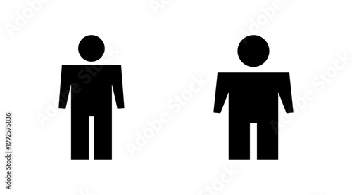 Man icon set vector. male sign and symbol. human symbol