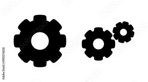 setting Icon set vector. Cog settings sign and symbol. Gear Sign