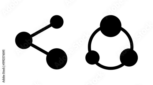 Share icon set vector. Sharing sign and symbol