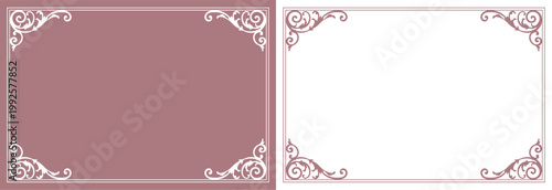 Romantic, luxurious, and charming antique-style frame for adults.