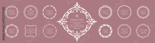 Romantic, luxurious, and charming antique-style frame for adults.