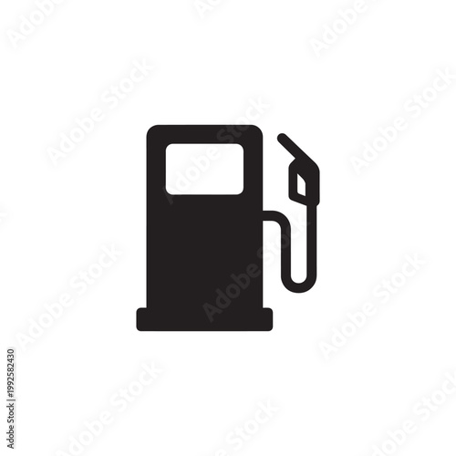 Gas station icon silhouette vector design art illustration