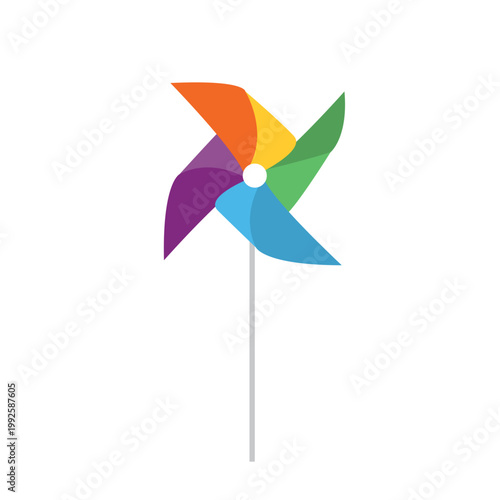 pinwheel baby toy isolated icon