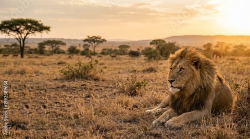 Wildlife in Natural Habitat with Untouched Nature and Animal Behavior Concept