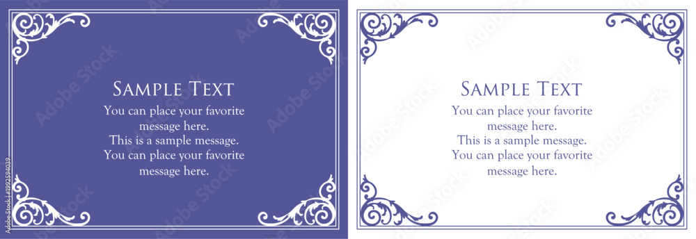 Naklejka premium Fashionable frame. Design template. A set of gorgeous foreheads.
