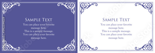 Fashionable frame. Design template. A set of gorgeous foreheads.