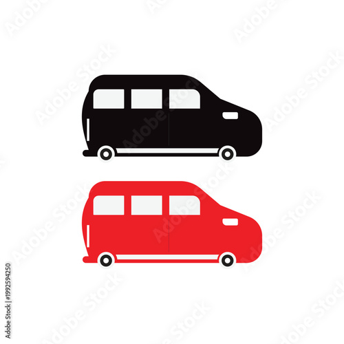 Vector illustration of a red car
