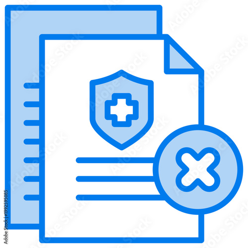 No Medical Insurance Icon