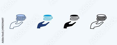 Income Multiple Icon Illustration Vector