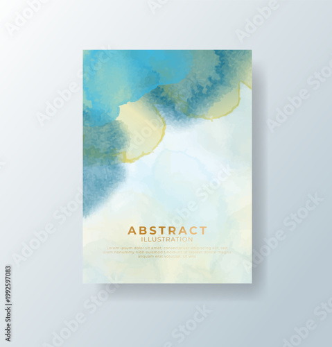 cards with bright colorful vector watercolor background. Design for your date, postcard, banner.