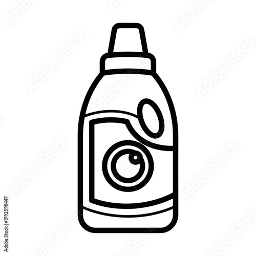 Laundry detergent bottle outline icon
