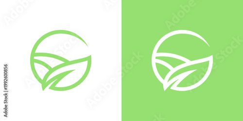 Dual meaning logo combining sunrise and farm elements, symbolizing renewal, agricultural growth, natural vitality, sustainability, and a hopeful future rooted in farming and nature.