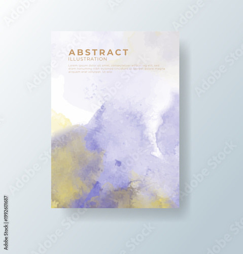 cards with bright colorful vector watercolor background. Design for your date, postcard, banner.