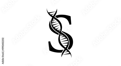 DNA double helix structure symbol.