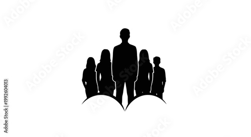 Family standing together in unity.