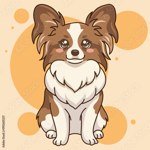 Cute Cartoon Dog Character Vector 