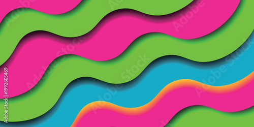Vibrant Abstract Wavy Pattern Background Design
