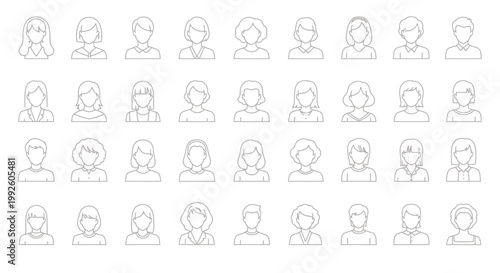 Series of line art icons showing a seated meditation pose in grayscale.