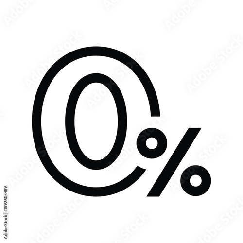 0 percent discount number in linear outline style