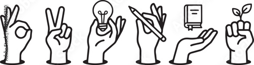 Hands Making Gestures with Various Objects