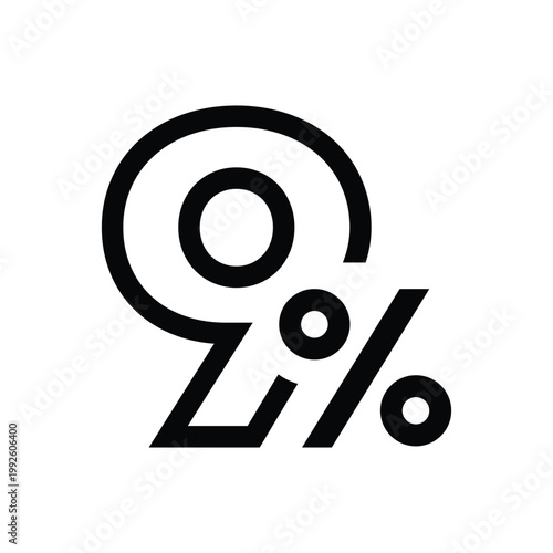 9 percent discount number in linear outline style
