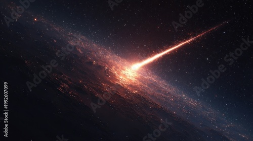 Cosmic explosion abstract artwork depicting celestial event against dark space