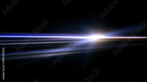 Abstract light streaks against black background energy and motion concept