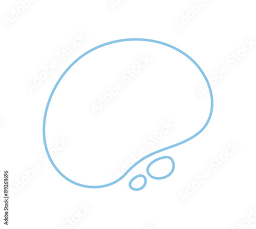 Minimal organic outline blob frame forms an abstract shape with fluid amoeba details set. Irregular bubble and soft line with set of curves create modern frame and outline accent for simple design.