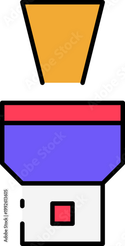 Makeup brush and foundation bottle illustration, a makeup artist's essential tools for flawless application and coverage