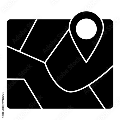 Navigation Map With Pin Pointer