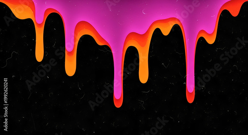 Vibrant colorful liquid melting effect.