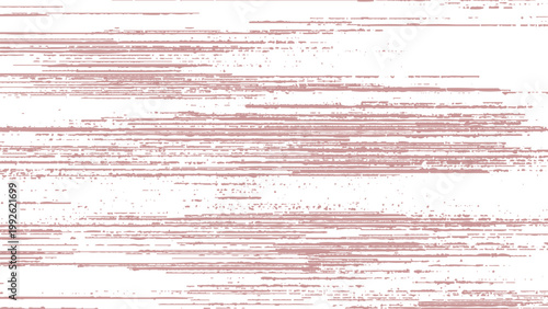 Glitchy digital distortion effect with red horizontal lines on white background