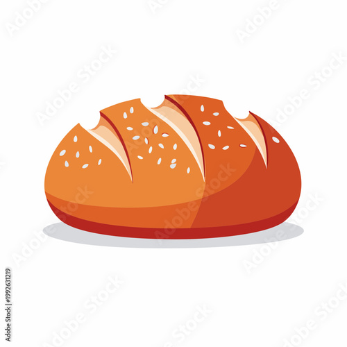 Loaf of Bread with Sesame Seeds