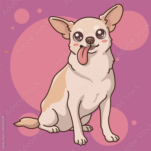 Cute Cartoon Dog Character Vector 