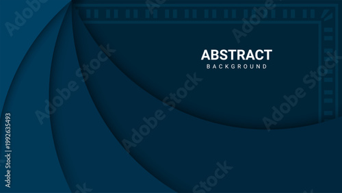 A dark blue abstract background with a modern design and vibrant curves