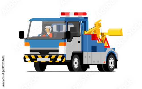Tow truck_One angle_01A