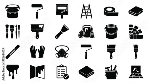 Painter Tools Icons Set