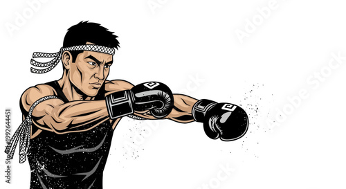 Martial Artist Punching