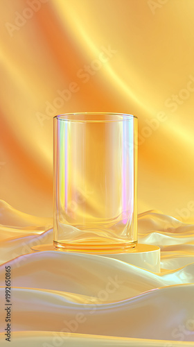 empty glass showcase