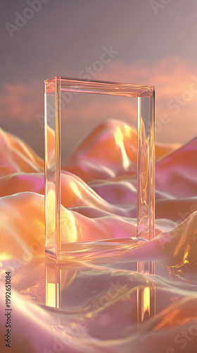 empty glass showcase