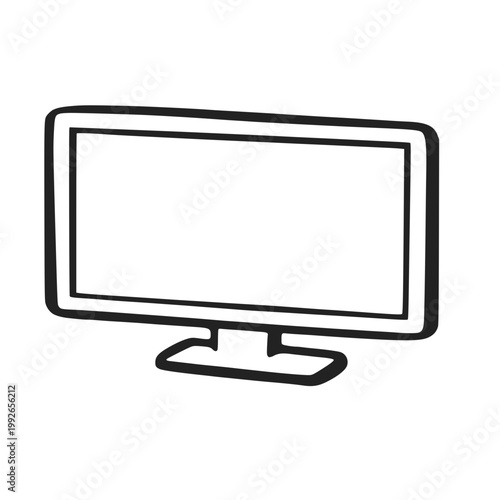 lcd tv monitor with blank screen