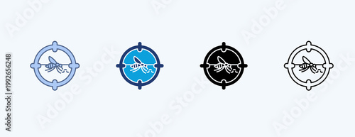 Mosquito Bite Multiple Icon Illustration Vector