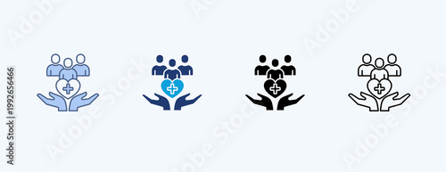 Public Health Multiple Icon Illustration Vector