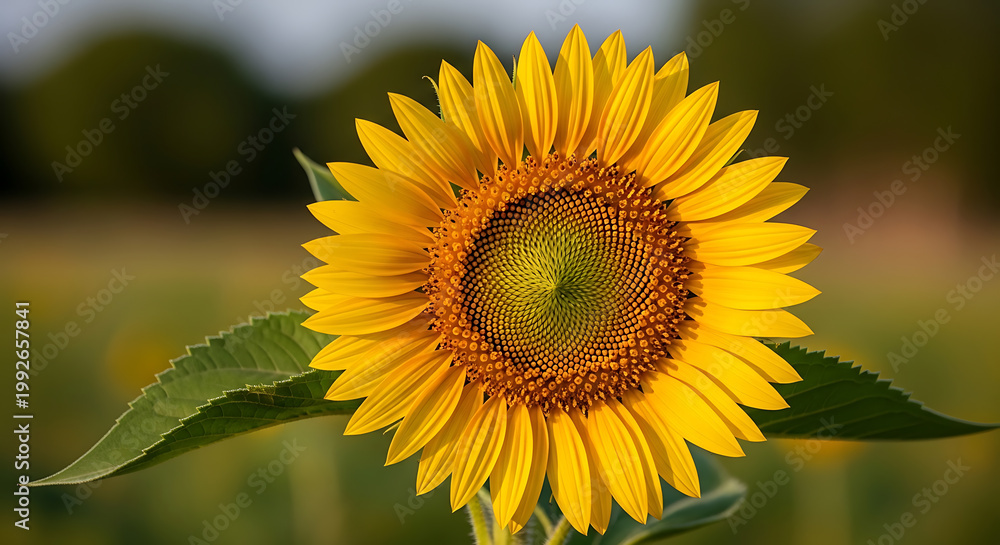 Fototapeta premium Close up of a vibrant yellow sunflower in full bloom on transparent background