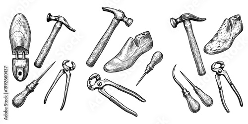 Shoe Repair Tools Engraving Set