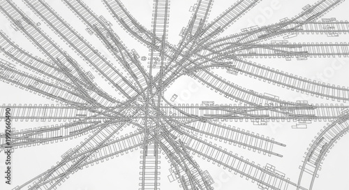 Complex network of roads and bridges seen from above.