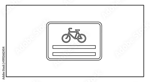 Bicycle Parking Sign Icon, Cycling Symbol, Transportation and Eco-Friendly Travel Concept