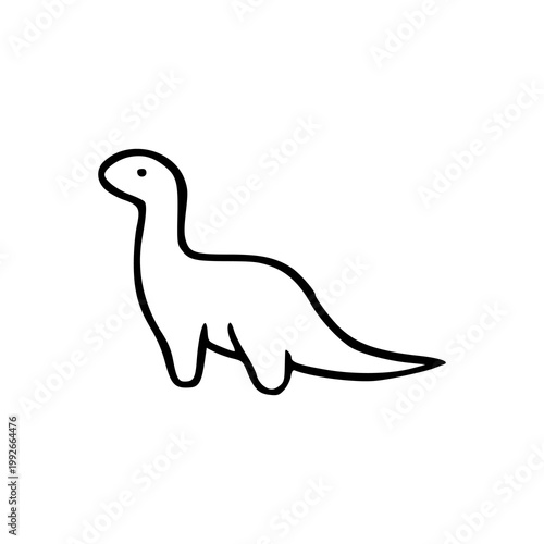doodle drawing brontosaurus dinosaur illustration