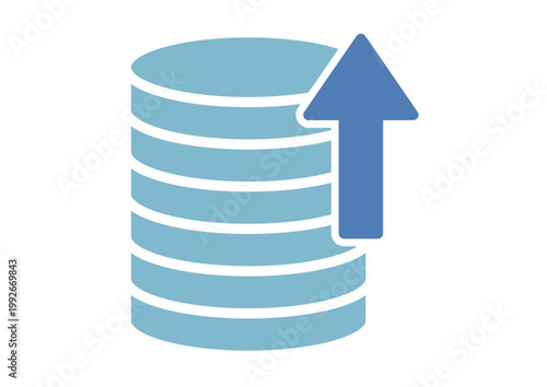 資産が増加するイメージ　資産アップ　投資　アイコン　ベクター